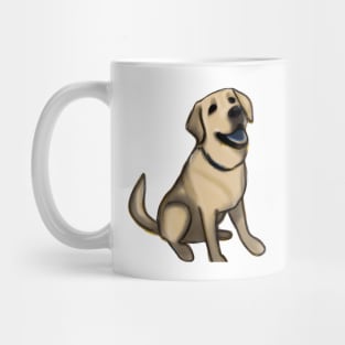 Cute Labrador Retriever Drawing Mug